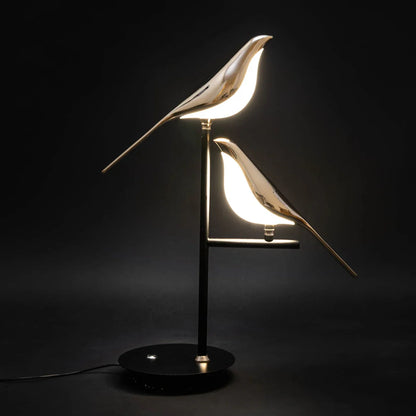 LED Bird Table Lamp – Decorative Bedside Light for Bedroom & Living Room