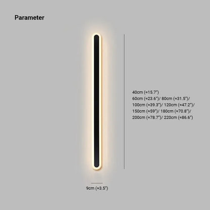 Linear Oval LED Outdoor Wall Light - Arrielight