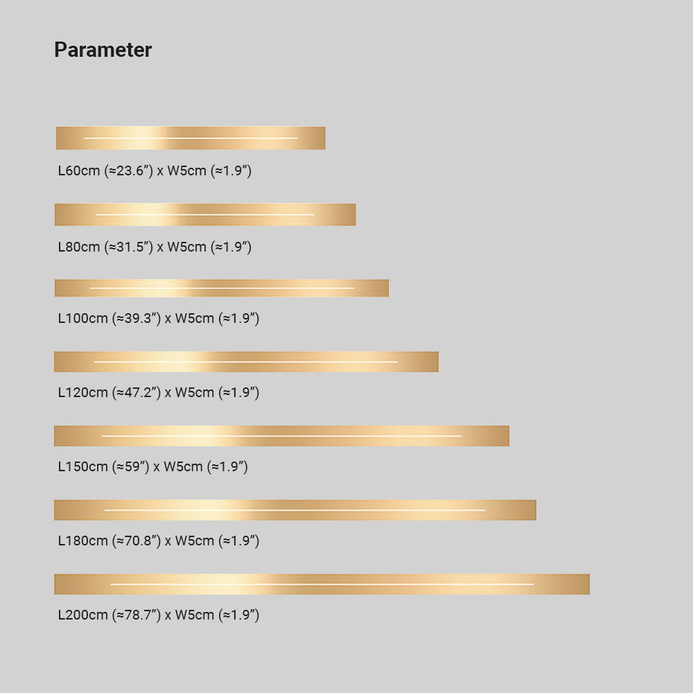 Slim Linear Bar LED Wall Light - Arrielight