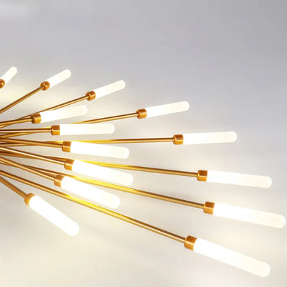Modern LED Ceiling Chandelier – Minimalist Sunburst-Inspired Design