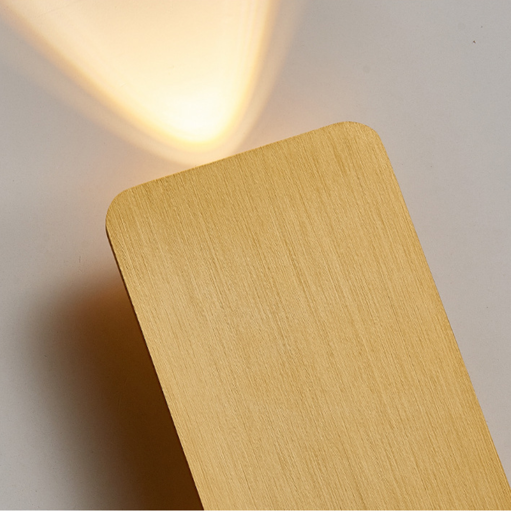 Brushed Metal Rectangular Up and Down LED Wall Light - Arrielight