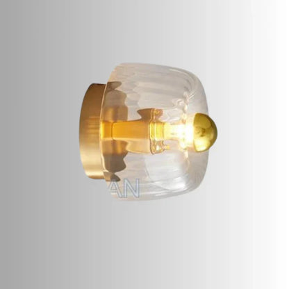 Elegant Glass Ceiling Light with Crystal Design
