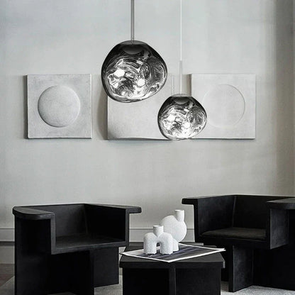 Designer Melted Sphere LED Pendant Lamp