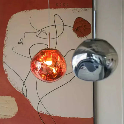Designer Melted Sphere LED Pendant Lamp