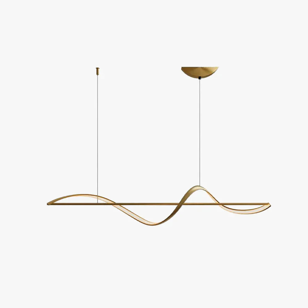 “Wave” LED Pendant Light – Modern Lighting for Dining Table or Kitchen Island