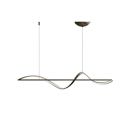 “Wave” LED Pendant Light – Modern Lighting for Dining Table or Kitchen Island