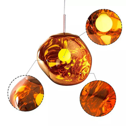 Designer Melted Sphere LED Pendant Lamp