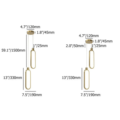 Modern Geometric LED Pendant Light