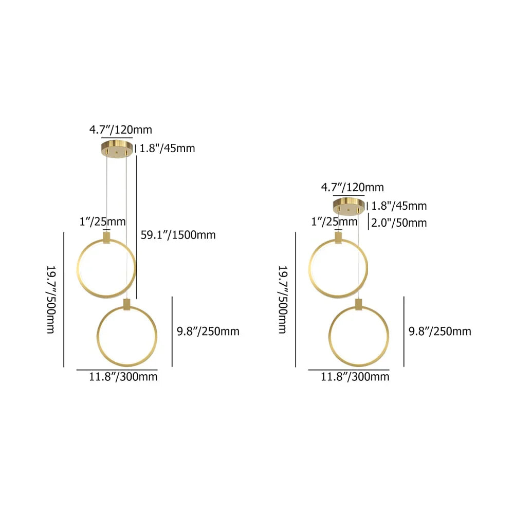 Modern Geometric LED Pendant Light