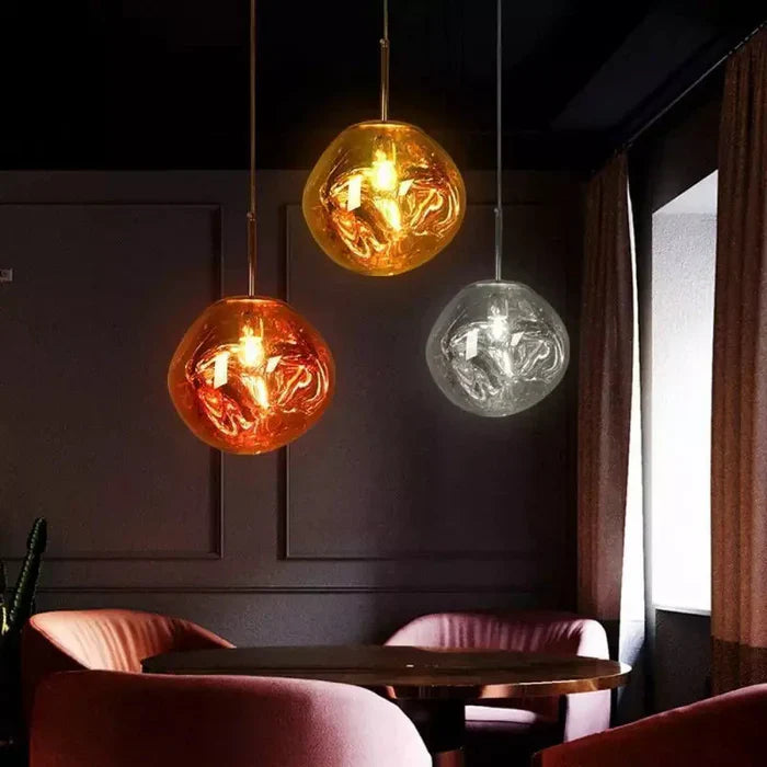 Designer Melted Sphere LED Pendant Lamp