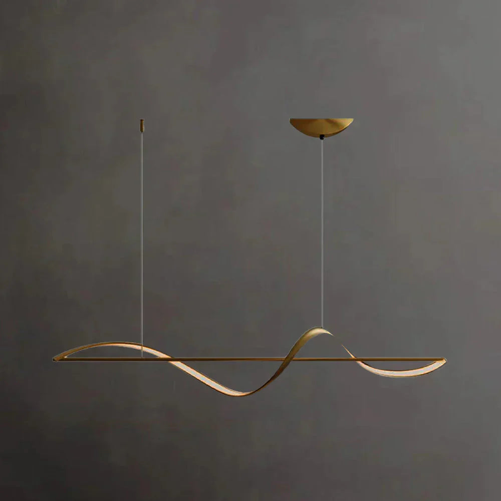 “Wave” LED Pendant Light – Modern Lighting for Dining Table or Kitchen Island