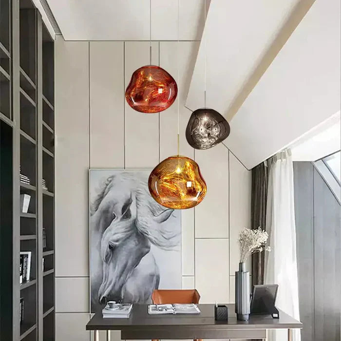 Designer Melted Sphere LED Pendant Lamp