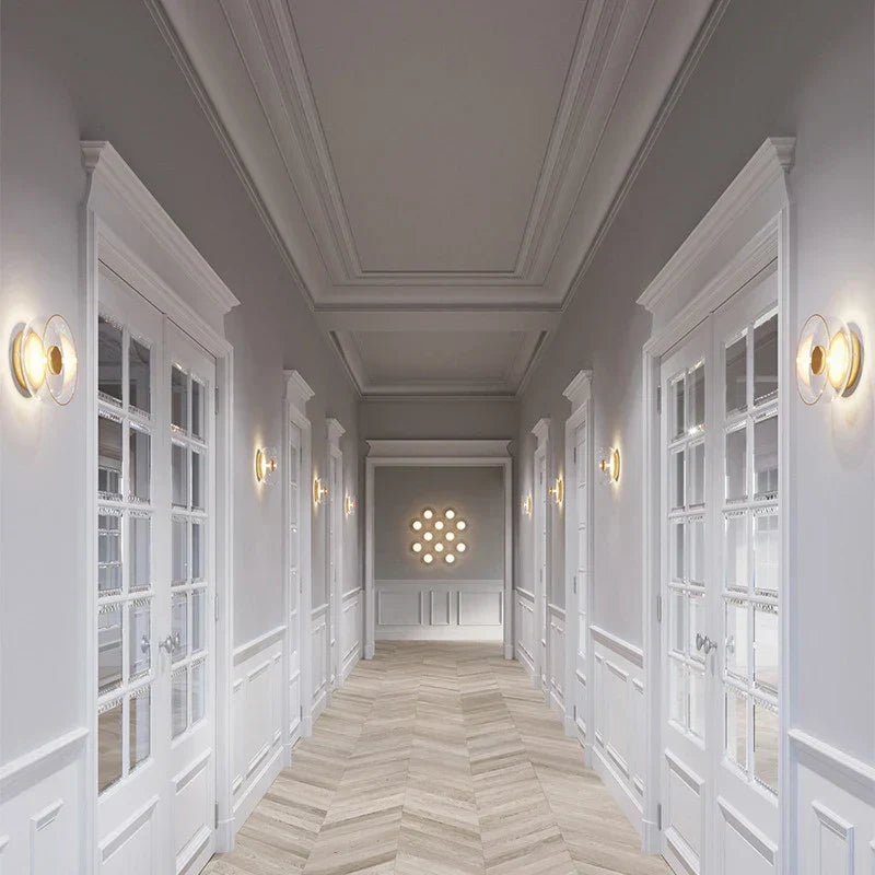 Modern Round Glass Wall Light
