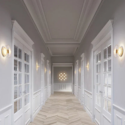 Modern Round Glass Wall Light