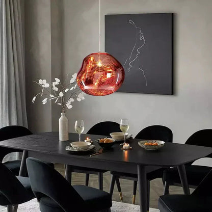 Designer Melted Sphere LED Pendant Lamp