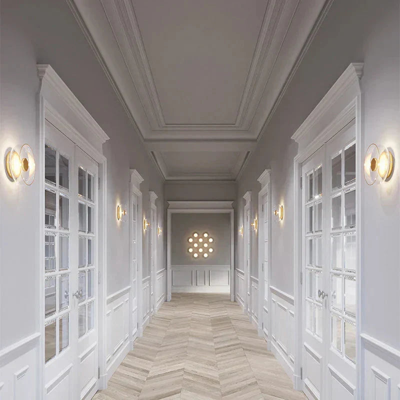 Modern Round Glass Wall Light