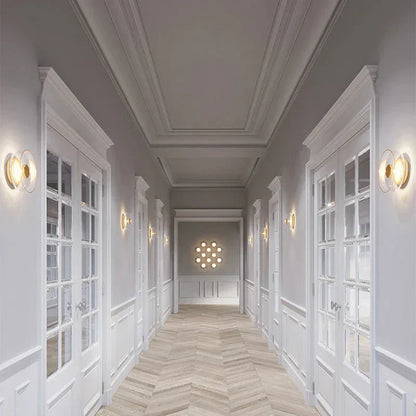 Modern Round Glass Wall Light