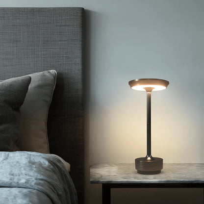 Elegant LED Table Lamp – Metal, USB Rechargeable, Modern Design
