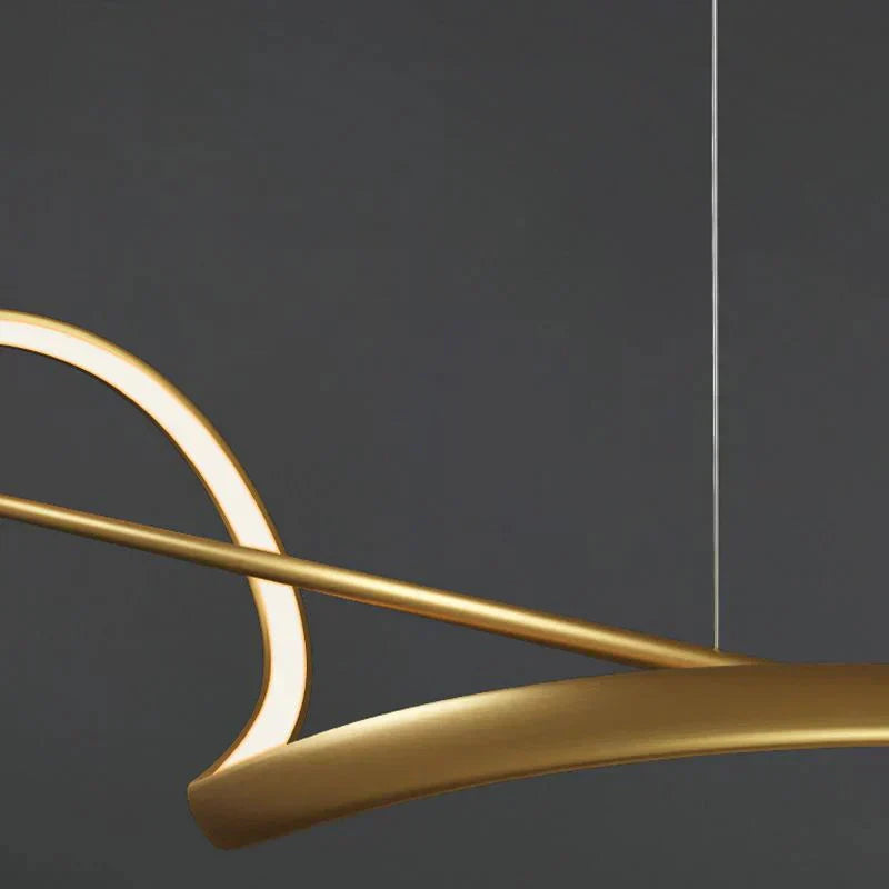 “Wave” LED Pendant Light – Modern Lighting for Dining Table or Kitchen Island