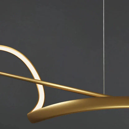 “Wave” LED Pendant Light – Modern Lighting for Dining Table or Kitchen Island