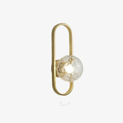 Modern Wall Light with Frosted Glass Globe