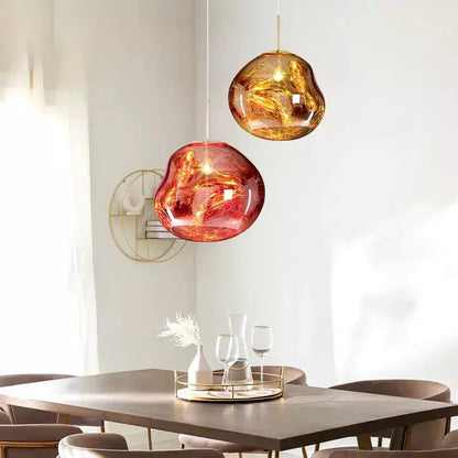Designer Melted Sphere LED Pendant Lamp