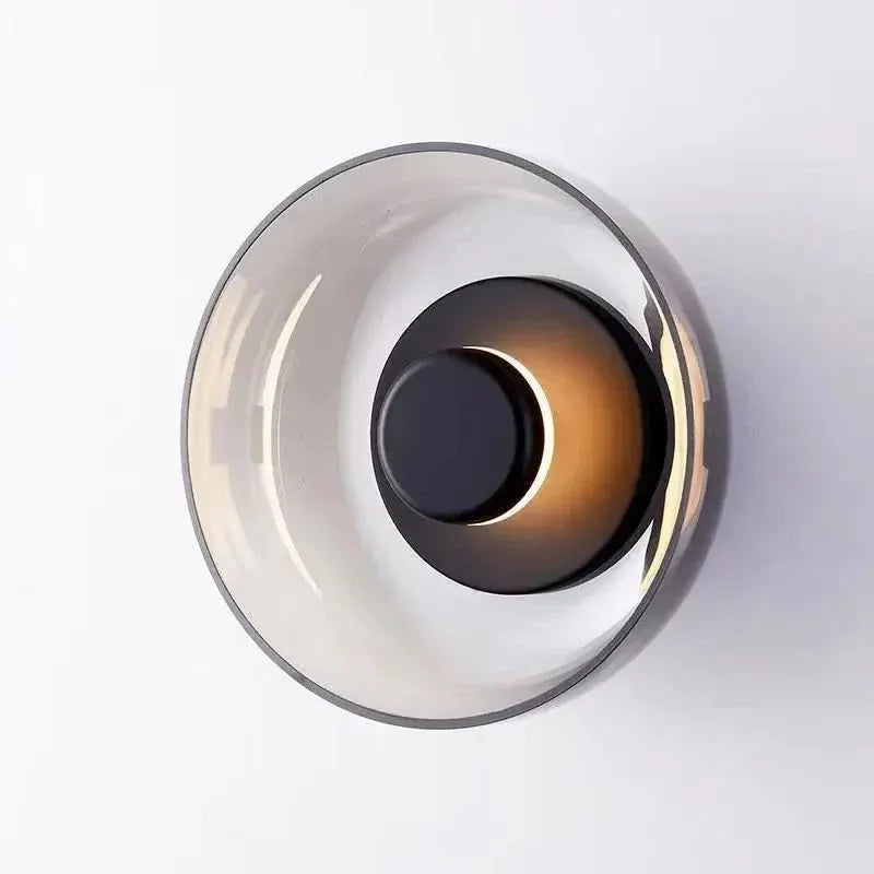 Modern Round Glass Wall Light