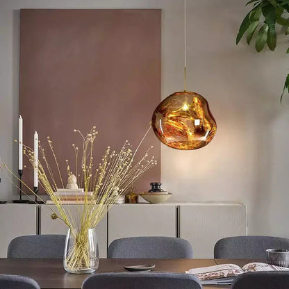 Designer Melted Sphere LED Pendant Lamp