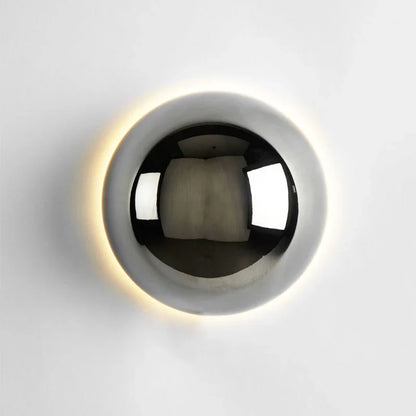 Modern LED Globe Wall Light with Halo Effect – Bauhaus Inspired