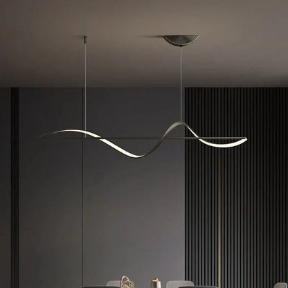 “Wave” LED Pendant Light – Modern Lighting for Dining Table or Kitchen Island