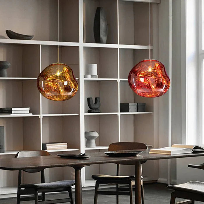 Designer Melted Sphere LED Pendant Lamp