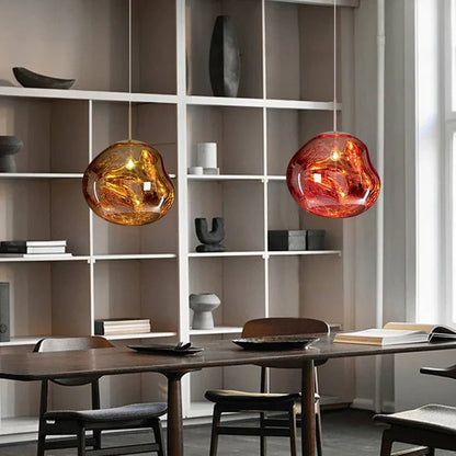 Designer Melted Sphere LED Pendant Lamp