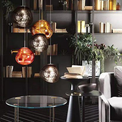 Designer Melted Sphere LED Pendant Lamp