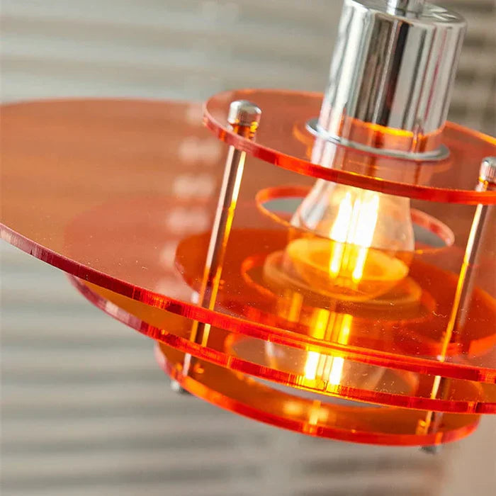 Modern Layered Acrylic Pendant Light – Vintage Design