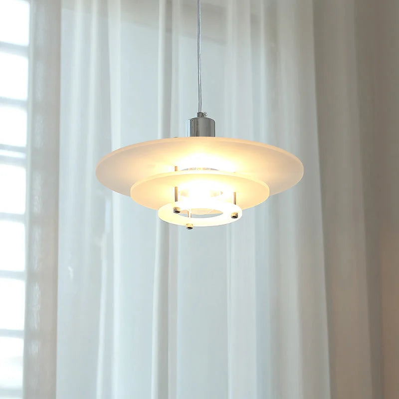 Modern Layered Acrylic Pendant Light – Vintage Design
