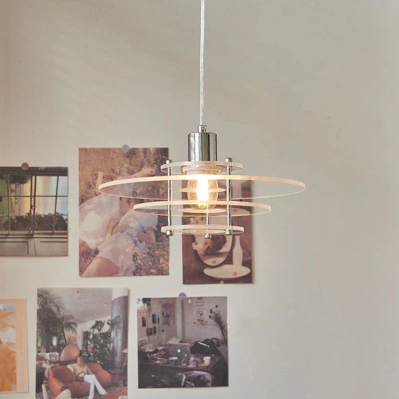 Modern Layered Acrylic Pendant Light – Vintage Design