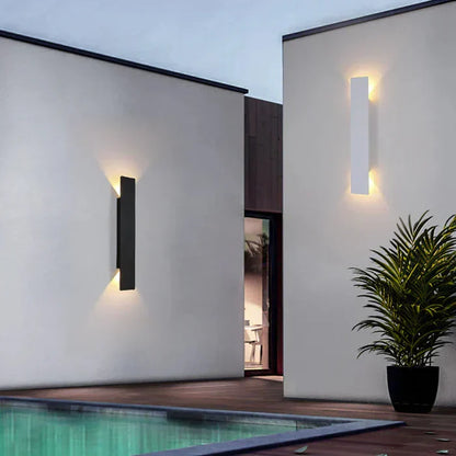 Modern Outdoor LED Wall Light – Up & Down Waterproof Facade Lamp