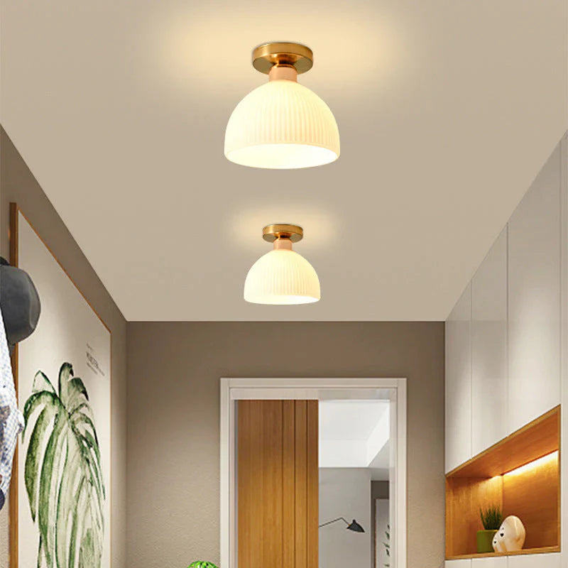 Modern Frosted Glass Ceiling Flush Mount Light