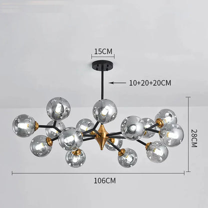 Modern Molecular Chandelier – Ceiling Light