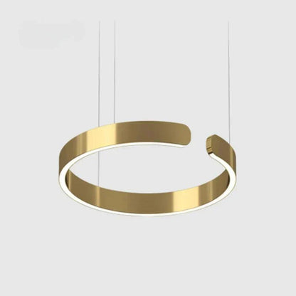 Modern LED Ring Chandelier – Elegant Round Ceiling Light