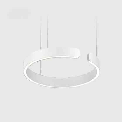 Modern LED Ring Chandelier – Elegant Round Ceiling Light