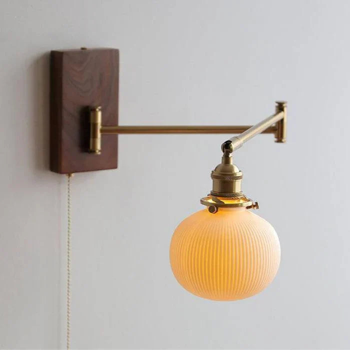 Retro Wall Light with Adjustable Swing Arm
