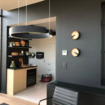 Modern LED Ring Chandelier – Elegant Round Ceiling Light