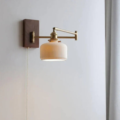 Retro Wall Light with Adjustable Swing Arm