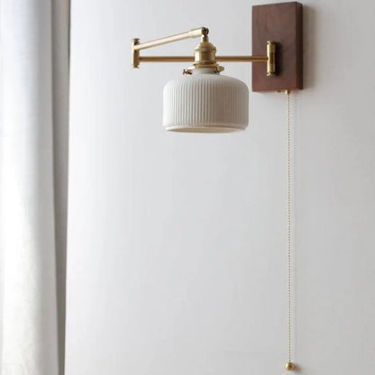 Retro Wall Light with Adjustable Swing Arm