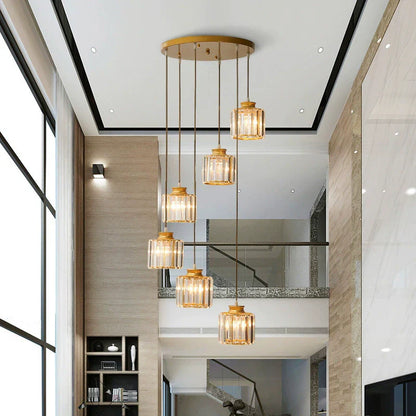 Crystal Chandelier for Staircases and Hallways