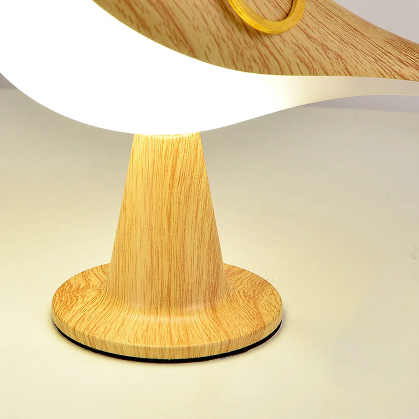 LED Bird Table Lamp – Decorative Night Light with Wood Effect