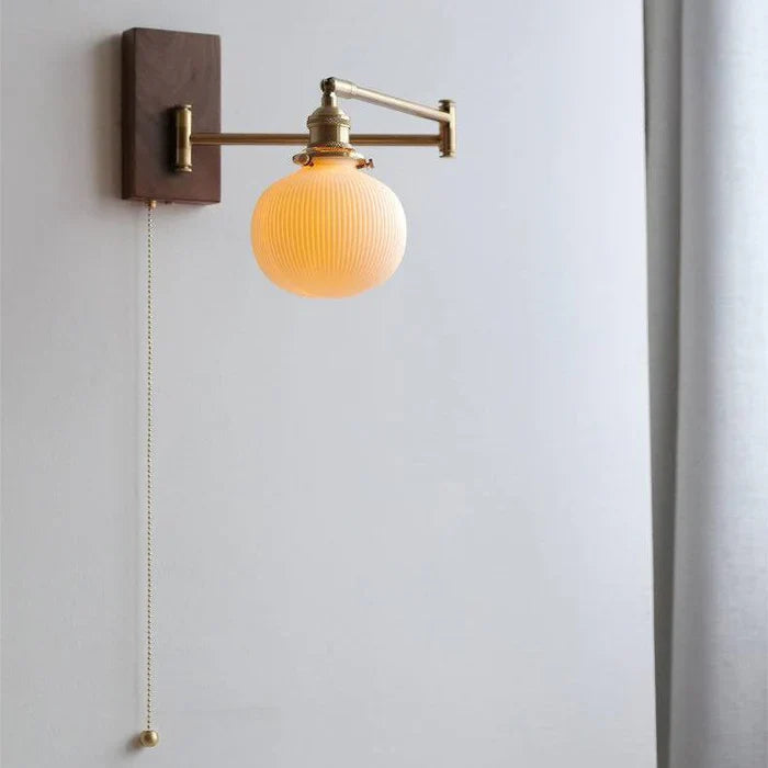 Retro Wall Light with Adjustable Swing Arm