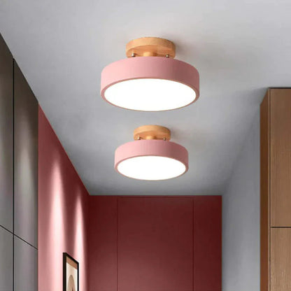 Modern Wooden LED Ceiling Light