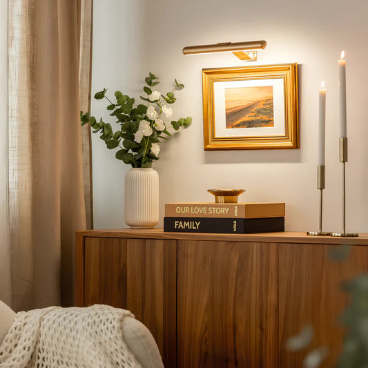 Wireless LED Wall Light for Artwork – Rechargeable Picture Lamp